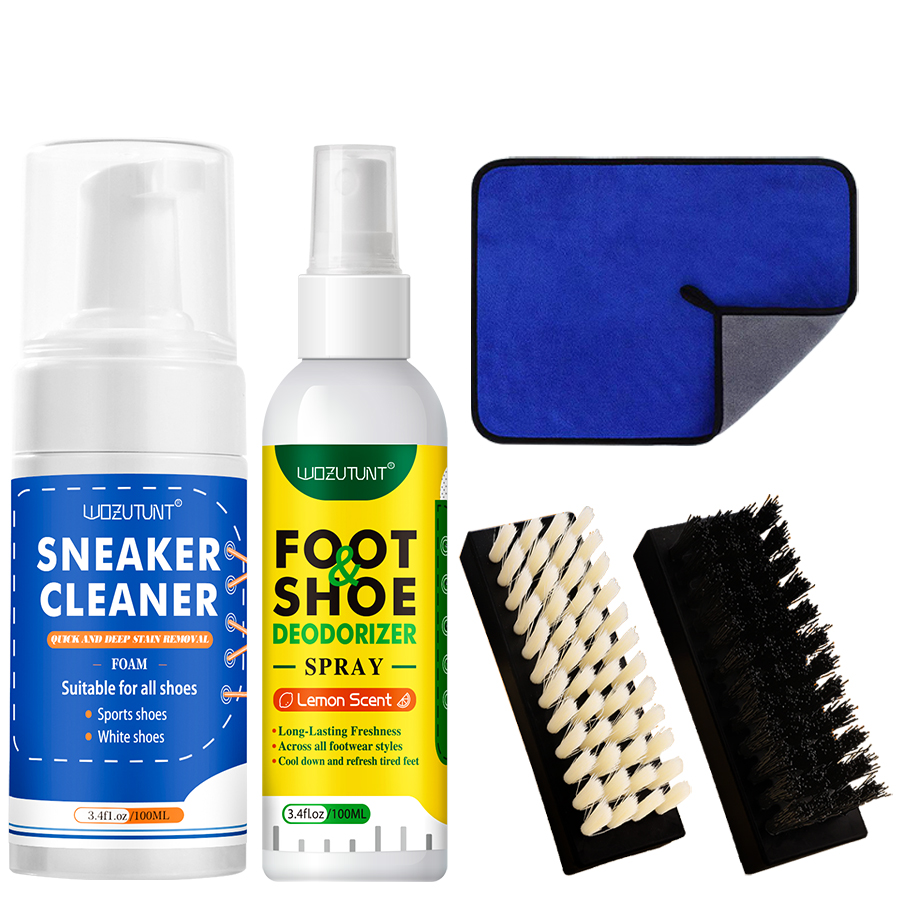 Sneaker Care Whitener - น้ํายาทําความสะอาดรองเท้าผ้าใบ รองเท้าสีขาว รองเท้าหนัง มูสโฟมไวท์เทนนิ่ง ขจัดสิ่งปนเปื้อน หรือสเปรย์ระงับกลิ่นกายอเนกประสงค์