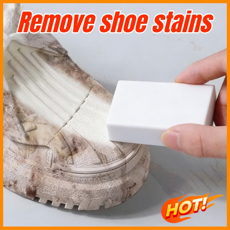 Sneaker Care Whitener - ยางลบทำความสะอาดรองเท้าหนังกลับแบบใหม่ ขจัดคราบ ฟอกสีขาว สำหรับรองเท้าหนังกลับ รองเท้าหนัง และรองเท้ากำมะหยี่