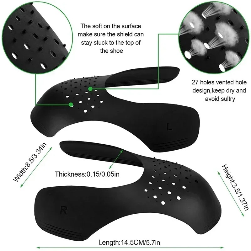 แผ่นกันยับรองเท้า 4 ชิ้น สำหรั - Crease Protector Toe บทวิจารณ์และราคา