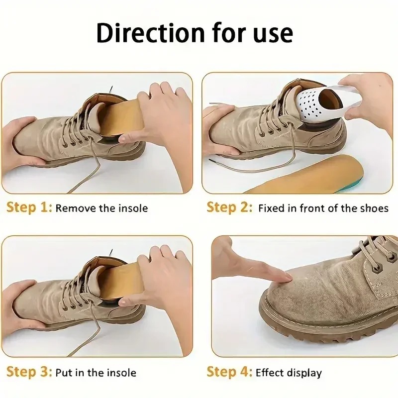 แผ่นกันยับรองเท้า 4 ชิ้น สำหรั - Crease Protector Toe บทวิจารณ์และราคา