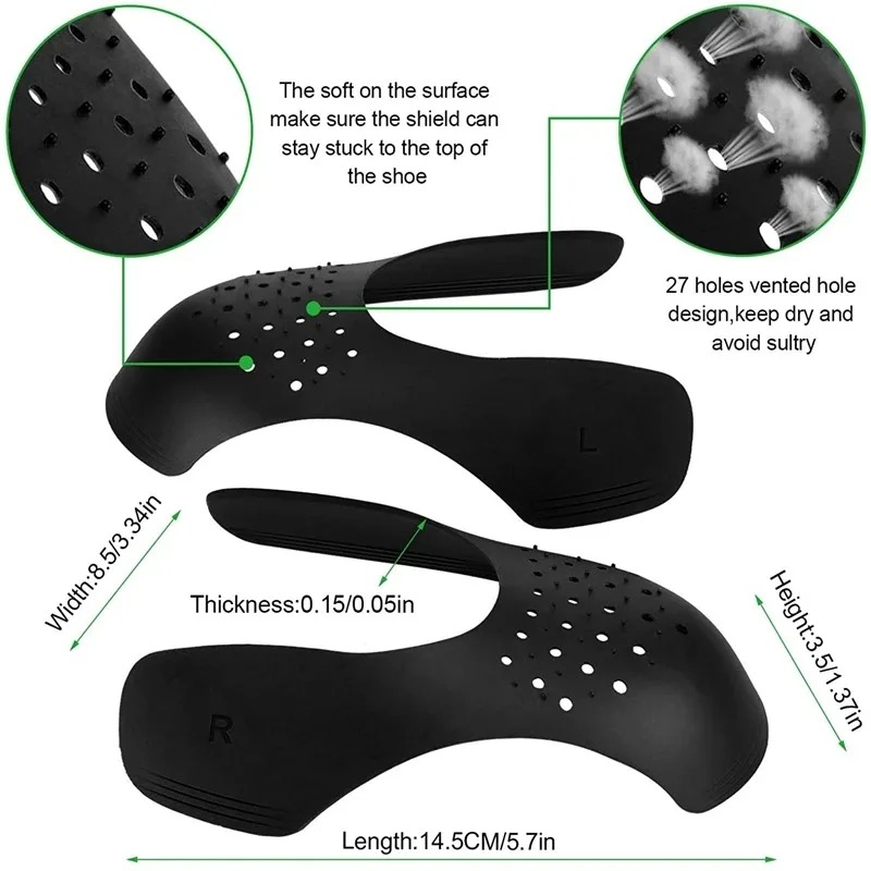 แผ่นรองรองเท้ากันยับ 1 คู่ ป้อ - Crease Protector Toe บทวิจารณ์และราคา