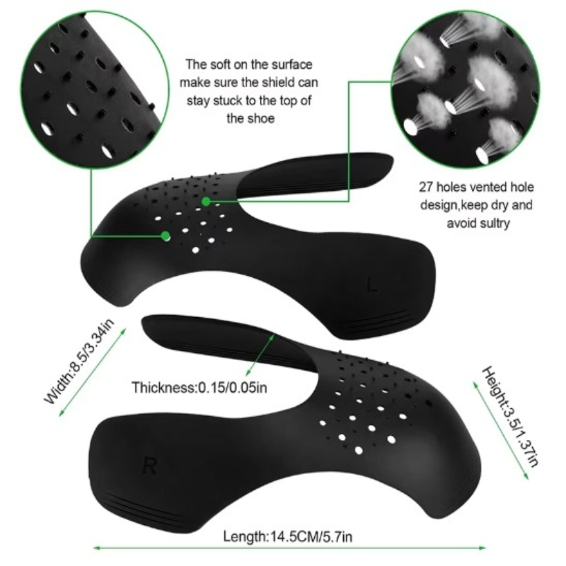 แผ่นป้องกันรอยยับรองเท้ากีฬา ป - Crease Protector Toe บทวิจารณ์และราคา